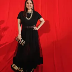 Dressed for "The Art of Adornment" theme party by The Word Magazine during Couture Week. I love a themed event and went for my own version of maximalism with an all-black gown and statement Indian jewellery.