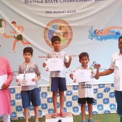 From the pool to the podium. I am incredibly proud of our young warriors, Shrey and Tejas, securing Silver and Bronze medals. This is proof that consistent hard work and grit are the true ingredients of a champion.