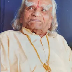 Another photograph of Guruji. His intense focus and deep knowledge are what I strive to channel when I guide my students.