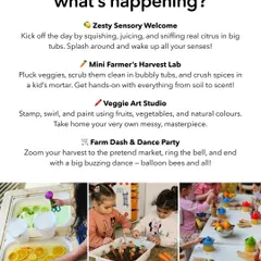 Stomp, squish, scrub, and sell. A look at the activities for our farm-themed playdate, toddler edition. It's all about hands-on, messy fun.