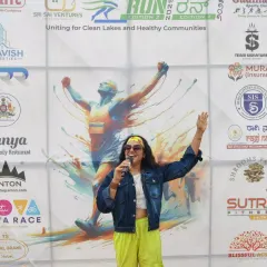 Hosting the Gadinadu Sports Club Lake Run. I love being on the mic, cheering on runners, and creating an electrifying atmosphere for sporting events.