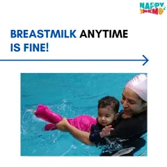 A helpful checklist item: Breastmilk anytime is fine for your baby before a swim class.