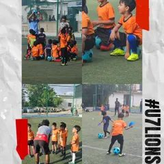 A collage showcasing our U7 Lions in action. From listening to the coach to playing with joy, these images capture the spirit of our grassroots program.