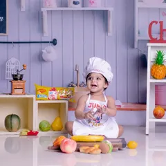Cooking up some serious cuteness in here. Our chef theme is a recipe for fun, complete with Maggi noodles.