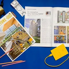 Our interactive design for the Supaksha Early Learning Habitat was featured in Architecture + Design magazine. This publication highlighted the project's innovative approach to creating a nature-inspired learning environment for children.