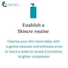 The first step to any good skincare routine is establishing a consistent cleansing and exfoliating habit. I recommend cleansing twice daily and exfoliating once or twice a week to reveal a smoother, brighter complexion.