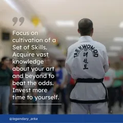 I encourage my students to focus on skill cultivation and acquire deep knowledge of their art. Investing time in yourself is the best investment you can make.