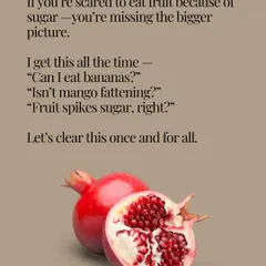 Are you scared to eat fruit because of the sugar? You're missing the bigger picture. Let's clear this up once and for all.