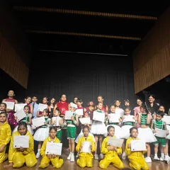 The whole crew. All our talented performers on stage receiving their certificates after a successful 2024 recital. A proud moment for the entire UDC squad.