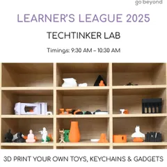 From toys and keychains to useful gadgets, students in our TechTinker Lab learn to 3D print their own ideas, bringing digital designs into the physical world.