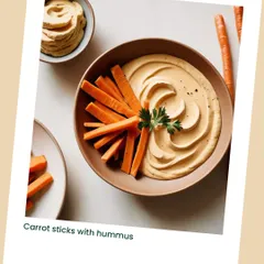 A classic summer snack from our June menu: crisp carrot sticks with our homemade hummus. It's a simple, light, and refreshing bite that's perfect for warm evenings.