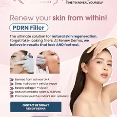 PDRN Fillers, derived from salmon DNA, are the ultimate solution for natural skin regeneration. They boost collagen and elastin, reduce wrinkles, and promote a youthful, radiant glow without a fake look.