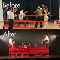 Another look at the journey of 'Sea's Fire'. You can see how blocking, costumes, and lighting come together to elevate the emotional impact of the scene.