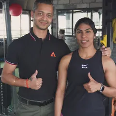 With India's Olympic fencer, Bhavani Devi. Her perseverance is an inspiration to millions, and I'm honored to have played a role in her rehabilitation journey, helping her get back to the top of her game.