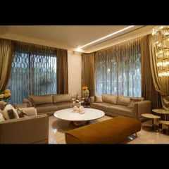 A glimpse into a recently completed project, showcasing a luxurious living room where we integrated full home automation. From automated curtains and mood lighting to a multi-room audio system, every element is designed for comfort and elegance.