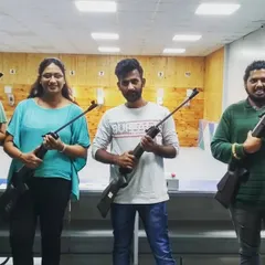 Smiles all around after a group session. We love seeing friends come together to try something new and leave with a shared sense of accomplishment.