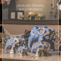 My collection is built on the principle of delicate details creating a bold presence. The Elephant Parade sculptures are a perfect example, where vibrant, hand-painted artistry meets a meaningful cause, bringing both beauty and purpose into your home.
