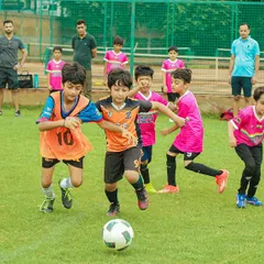 The competitive fire starts early. Here, our U8 players are locked in a battle for the ball during the Pride Cup, showcasing the passion and fundamental skills we build from the grassroots level.