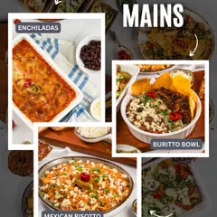 For the main course, dive into my hearty vegetable enchiladas, a flavour-packed burrito bowl, or a creamy Mexican risotto.