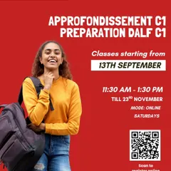 Ready to achieve an advanced level? Our specialized online course prepares you for the DALF C1 exam. This class focuses on mastering complex texts and expressing nuanced opinions with the precision required for the C1 level.