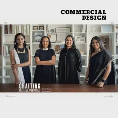 We are proud to be featured in Commercial Design magazine for our work in crafting cultural narratives through architecture. Our leadership team, comprised of four women partners, is dedicated to refining our practice through research, innovation, and cultural context.