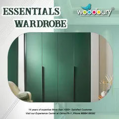 Don't be afraid to use color in your bedroom. This essential wardrobe in a deep forest green adds a touch of personality and sophistication. The handleless design keeps the look clean and uncluttered, making the color the main feature.
