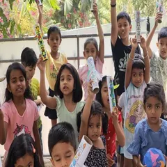 We made our own kaleidoscopes! The children were thrilled to hold up their creations and see the world in a new, colorful way. A perfect blend of art and science.