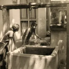 A nostalgic photo from a house in Chettinad, designed in 2003. The doors and windows were sourced from the client's ancestral home, weaving family history and reclaimed materials into the fabric of the new building.