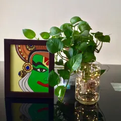 My 10x9 inch framed Kathakali face painting is a great, affordable gift for anyone who loves Indian culture. It's small enough to fit anywhere but bold enough to make a statement.