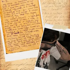 "The tattoo shows a light source with tangled wires... it reflects hope." A beautiful, handwritten story from my client Sammohit about the meaning behind his tattoo extension.