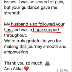A husband's encouragement and active support during labor can make all the difference. It's wonderful to see partners becoming such a core part of the birthing experience.