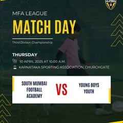A match day announcement for our MFA League double-header. We prepare our teams to compete fiercely, with both our Second and Third Division squads ready for action.