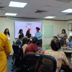 A wider view of the appreciation ceremony. Being recognized for good work in a professional setting is always a happy and blessed feeling.