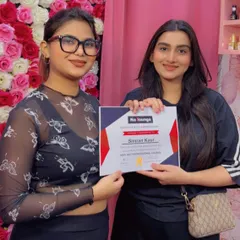I am so proud to present Simran Kaur with her Nail Art Professional Course certificate. She is now a salon-ready nail artist, fully trained in advanced techniques.