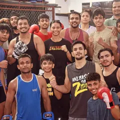A close up of our diverse team. Men, women, young, and old, all training together.