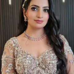 Another shot of this gorgeous engagement bride. The glass finish look ensures she looks radiant from every angle.