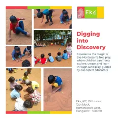 Free play is essential for development. In our sand pit, children dig, build, and collaborate, guided by our educators. This unstructured time fosters creativity, problem-solving, and social-emotional growth.