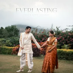 This portrait of a couple in traditional South Indian wedding attire showcases the elegance and rich heritage of their culture. I work to create images that are not only beautiful but also serve as a proud testament to your roots.