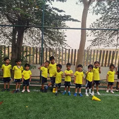 A team photo of our youngest group at ESSB Embassy. We teach them the importance of discipline and teamwork, all while having fun.