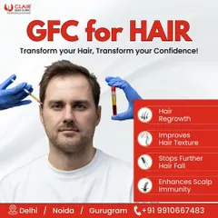 GFC is an advanced treatment that transforms hair by stopping fall, improving texture, and enhancing scalp immunity. This is an ideal option for clients looking for a potent, next-generation solution to hair loss.