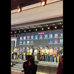 Winners on stage at the MakeMyTrip Red Carpet Awards 2025. Our team handled the complete show run, content, and awards management to recognize and celebrate top achievers.
