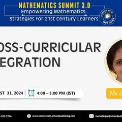 The official banner for my presentation on cross-curricular integration at the S Chand Mathematics Summit. This highlights my focus on showing how literacy and numeracy are interconnected.