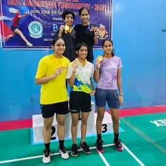 Celebrating our CBSE Cluster IX winners. The girls' Under 17 and Sub Junior teams swept the gold and silver medals, showcasing the depth of talent we nurture at the academy.