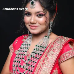 A flawless reception look with diamond jewelry, created by one of my students. These professional photos are essential for building a strong online presence.