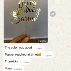 "The color was good, Topper reached at time." Timely delivery and accurate colors are promises I strive to keep with every single order.