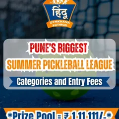 Get ready for Pune's Biggest Summer Pickleball League. We offer a massive prize pool and multiple categories for players to compete in.
