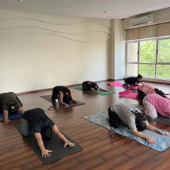 A moment of surrender in Balasana, or Child's Pose. This is a grounding posture I incorporate into every class to give you a chance to rest, connect with your breath, and release tension in your lower back.