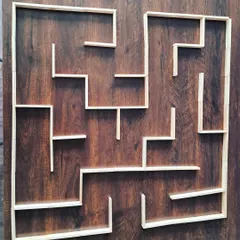 Can you find your way out? We built this maze to show how our blocks can be used for more than just towers. This is a fun puzzle that challenges logical reasoning and spatial planning skills.