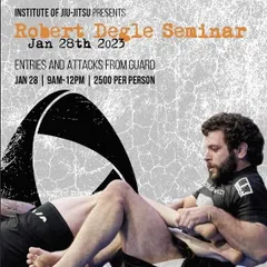 We were honored to host a seminar with leg lock specialist Robert Degle, focusing on entries and attacks from the guard.