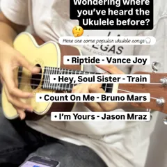 Wondering where you've heard the ukulele? It's the star of popular songs like "Riptide," "Hey, Soul Sister," and "I'm Yours." You can learn to play them too.